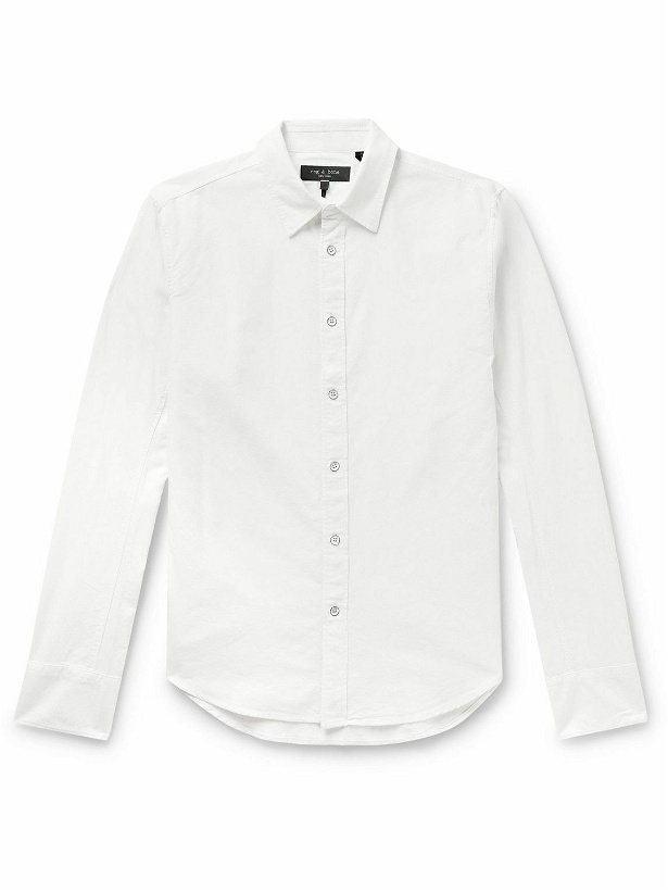Photo: Rag & Bone - Cotton Oxford Shirt - White