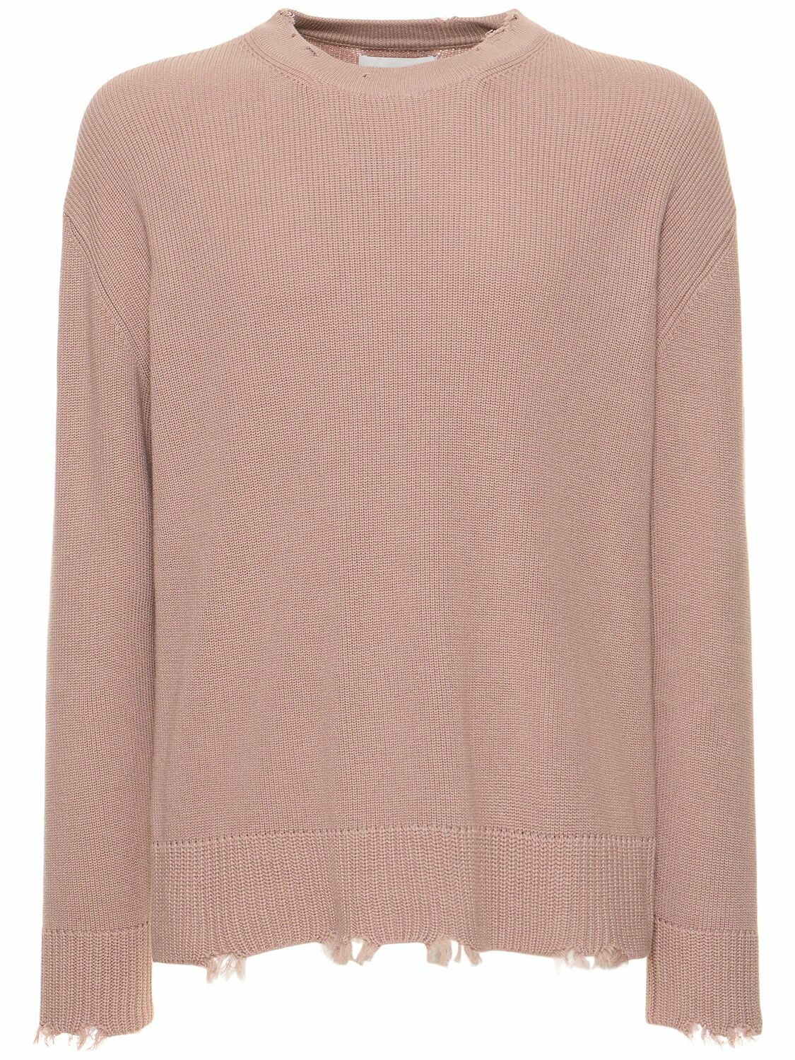 Laneus Men's Cotton Sweater Brown