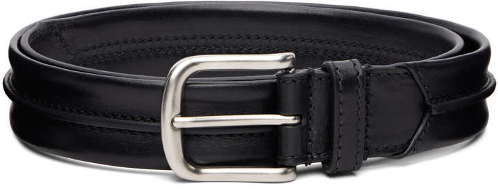 Photo: Dries Van Noten Black Leather Belt