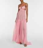 Nensi Dojaka - Cutout silk maxi dress