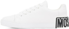 Moschino White Maxi Logo Sneakers