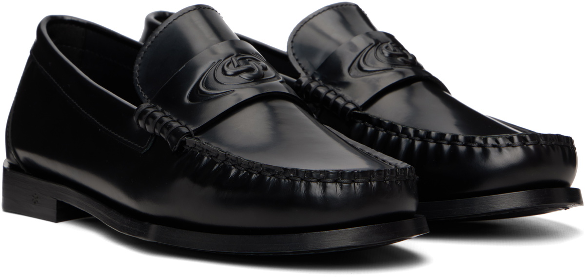 Casablanca Black Leather Loafers