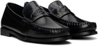 Casablanca Black Leather Loafers