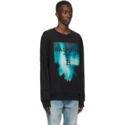 Balmain Black Oversized Night Sky Sweatshirt