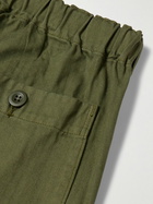 OrSlow - Straight-Leg Herringbone Cotton Trousers - Green