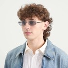 Le Specs Bizarro Sunglasses in Silver/Smoke Tint 