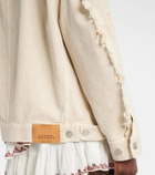 Marant Etoile Manona embroidered denim jacket