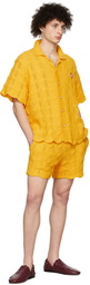 Casablanca Yellow Cotton Shorts