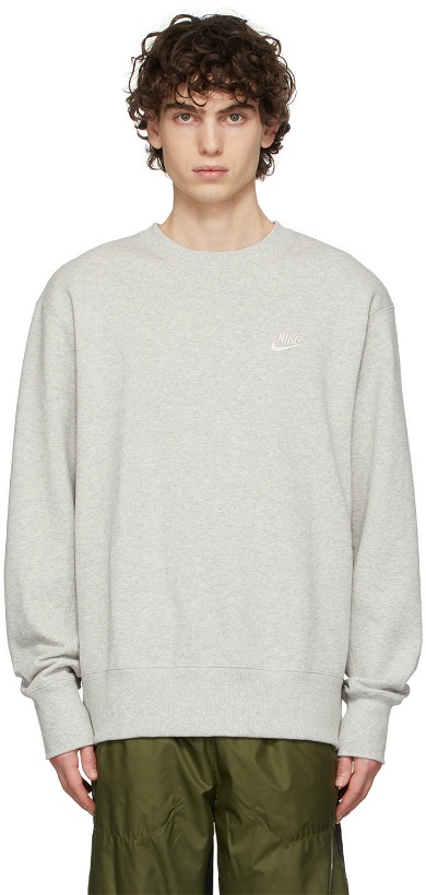 Photo: Nike Grey NSW Classic Fleece Sweatshirt