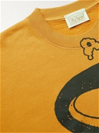 Aries - Killa Snake Printed Cotton-Jersey Sweatshirt - Yellow