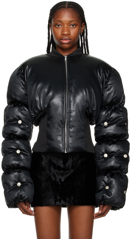 Photo: Feben Black Escargot Puffer Jacket