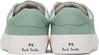 PS by Paul Smith Green Canvas Amos Sneakers