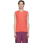 Homme Plisse Issey Miyake Pink and Purple Pleated Quartet Tank Top