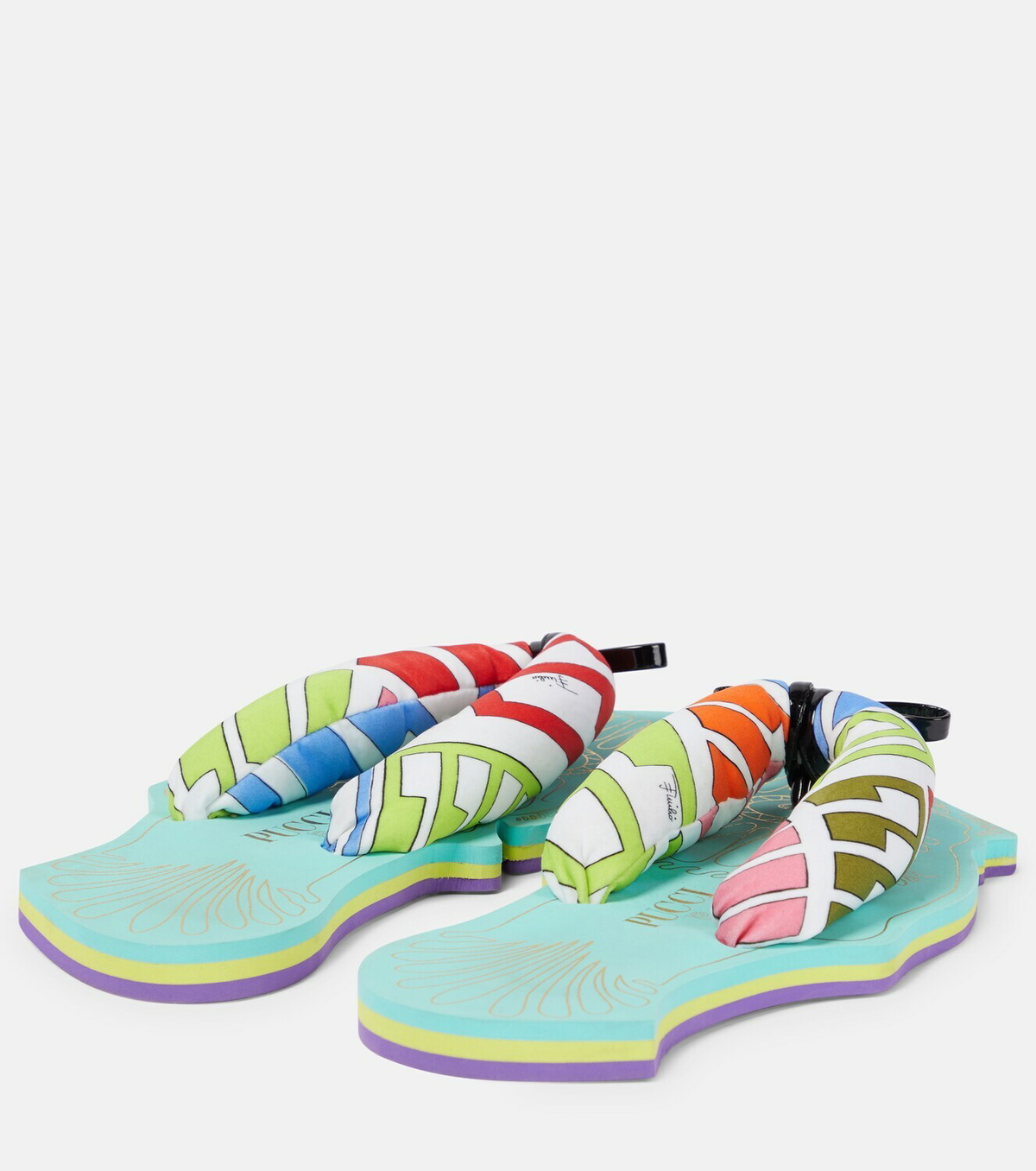Pucci - Fish-shaped flat thong sandals