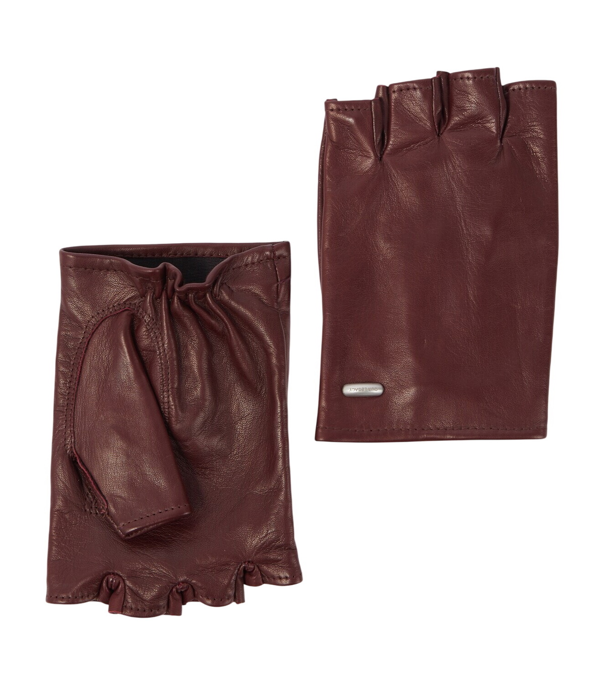 OUR LEGACY Burgundy Biker Gloves Our Legacy