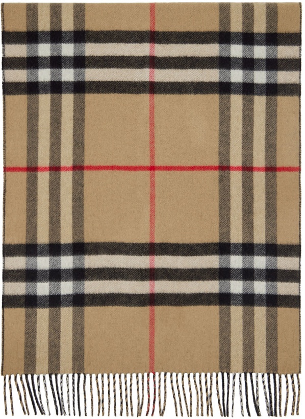 Photo: Burberry Beige Reversible Check Scarf