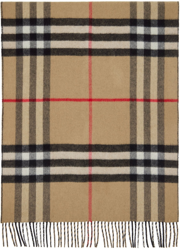 Photo: Burberry Beige Reversible Check Scarf