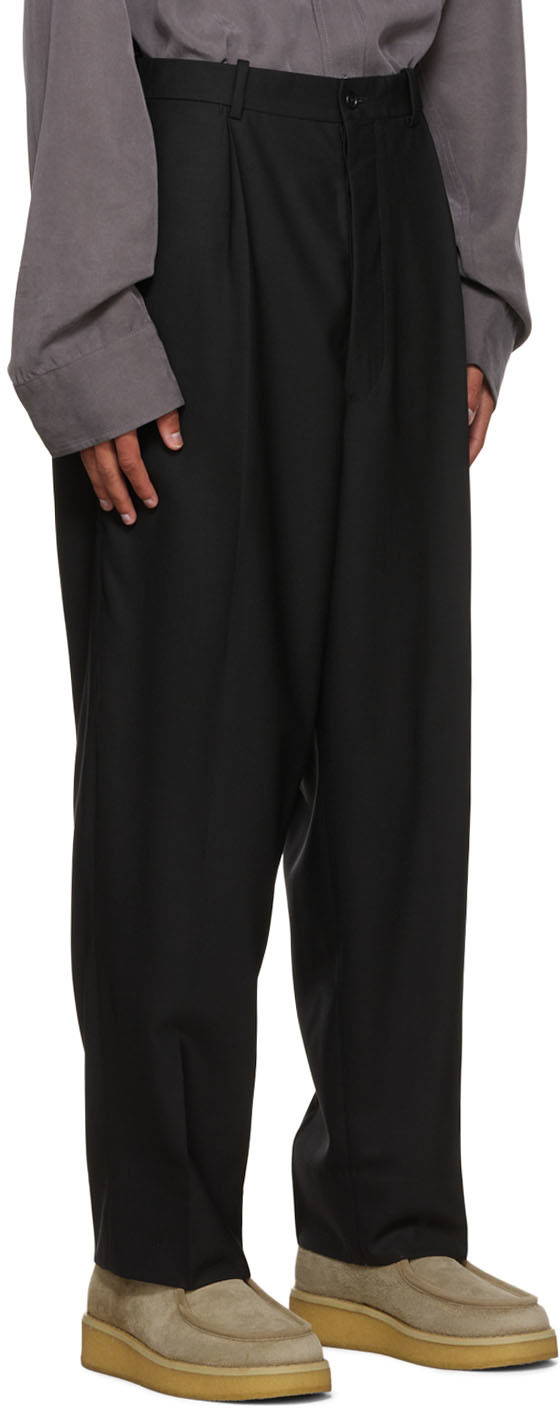 Connor McKnight Black Pleated Suiting Trousers