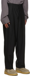 Connor McKnight Black Pleated Suiting Trousers