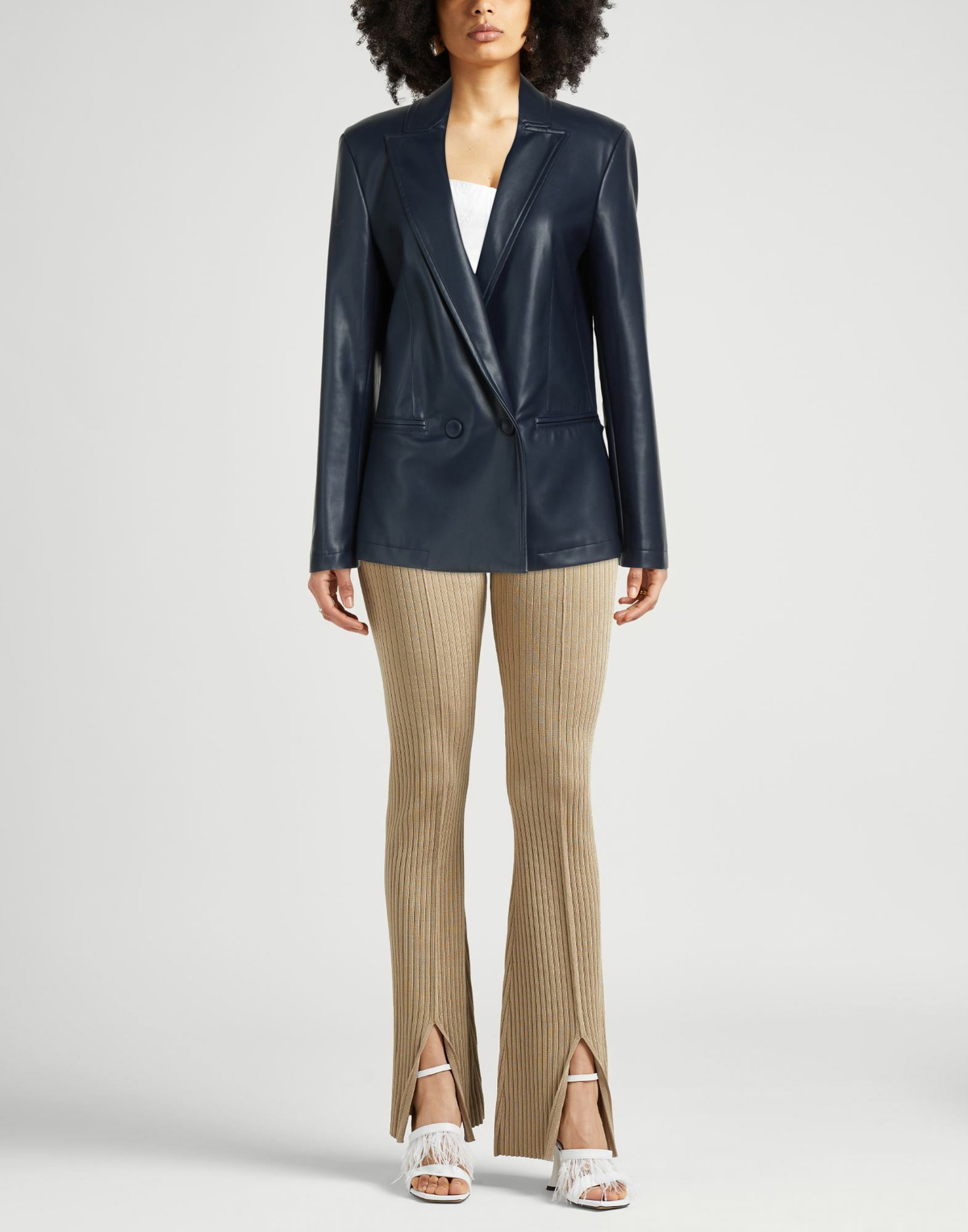 Blumarine Womens Blazer Midnight in Blue