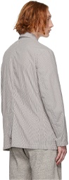 RRL Grey & White Striped Sport Coat Blazer