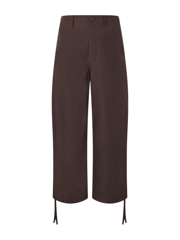 Photo: Casey Casey - Abel Wide-Leg Cotton Trousers - Brown