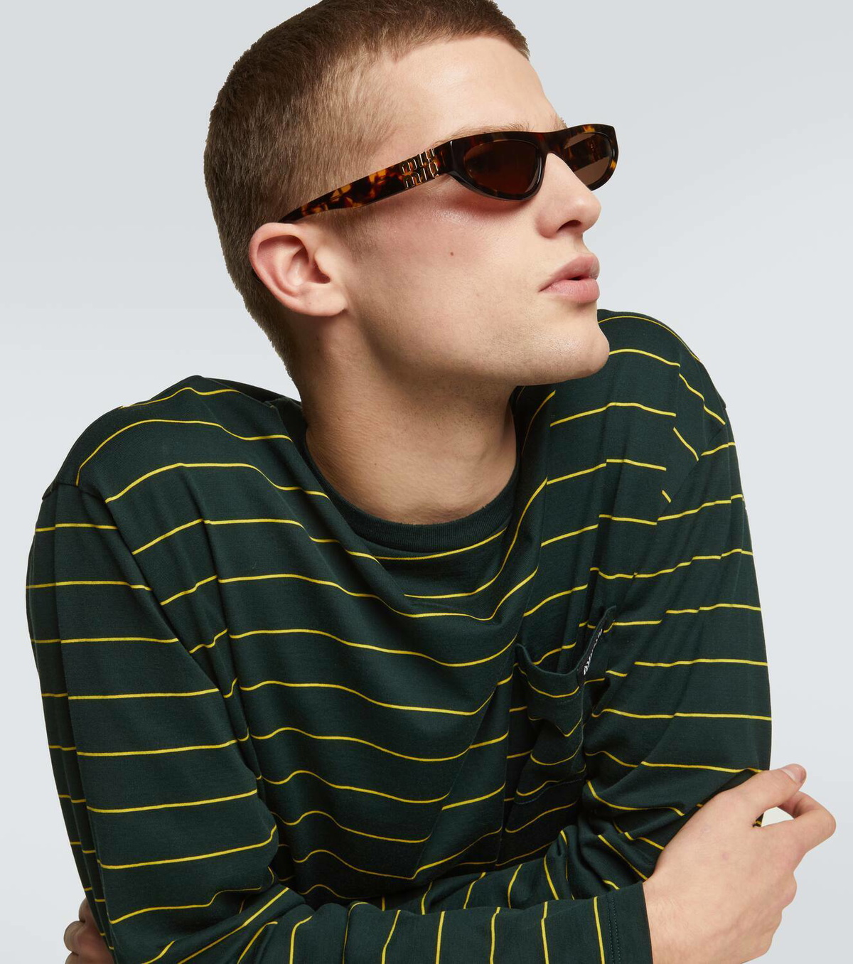 Miu Miu Logo cat-eye sunglasses