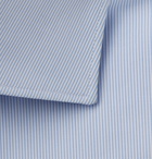 Brioni - Light-Blue Slim-Fit Striped Cotton Shirt - Blue