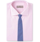 Canali - Pink Slim-Fit Cutaway-Collar Cotton-Twill Shirt - Pink