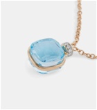 Pomellato - Nudo 18kt gold necklace with blue topaz and diamonds
