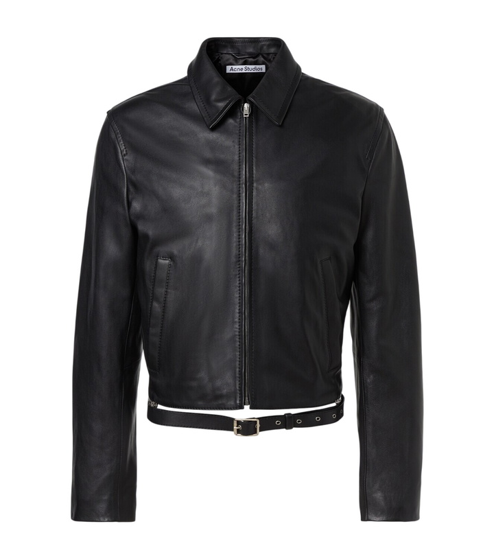 Photo: Acne Studios Leather biker jacket