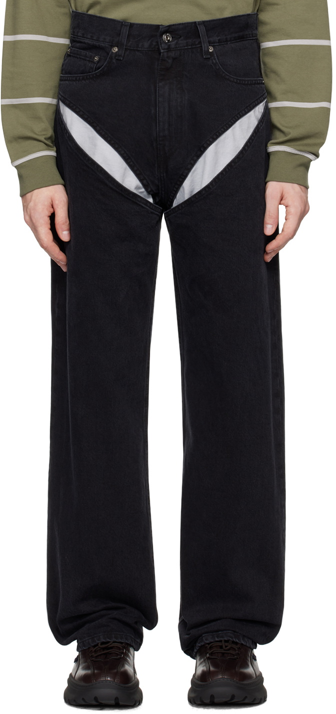 Y/Project Black Cut Out Jeans Y/Project