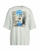 Lanvin Mens T-shirt in Green