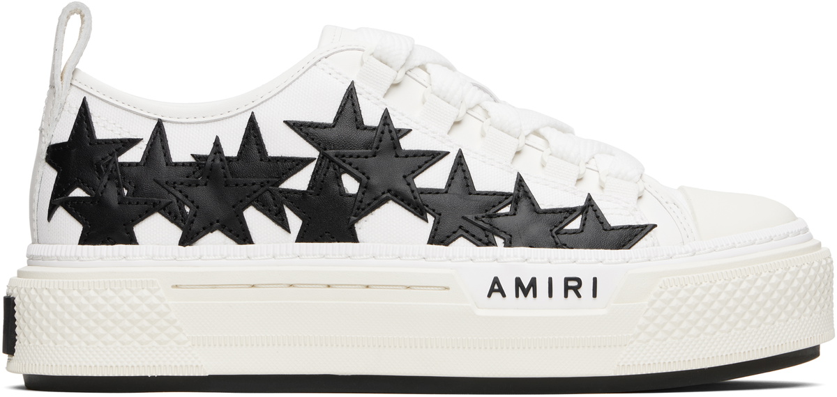 AMIRI ロゴ ホワイト スニーカー CLASSIC LOW - White Black | AMIRI