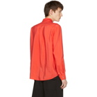 Lemaire Red One-Pocket Shirt