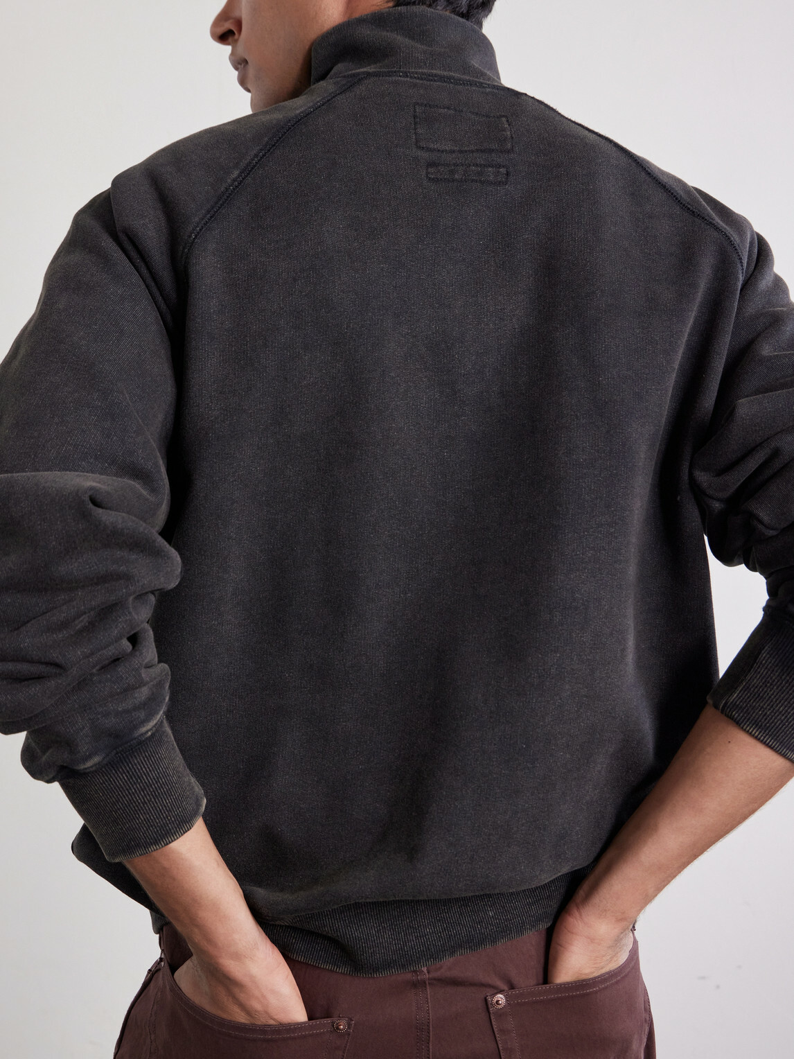 FrizmWORKS - Cotton-Blend Jersey Zip-Up Sweatshirt - Black