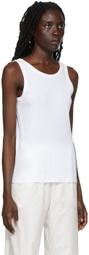The Row White Frankie Tank Top