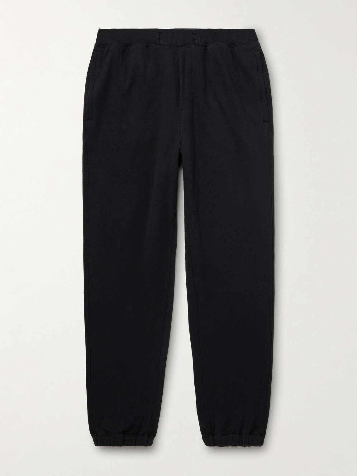 Lululemon - Steady State Slim-Fit Tapered Cotton-Blend Jersey Sweatpants - Black