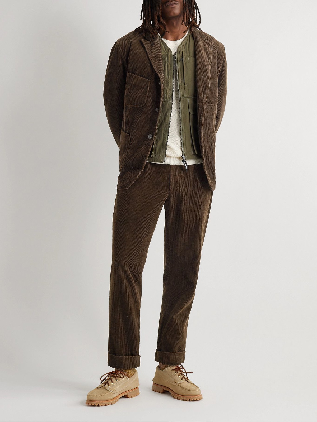 Engineered Garments - NB Cotton-Corduroy Suit Jacket - Brown