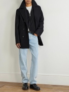 Private White V.C. - The Manchester Wool Peacoat - Blue