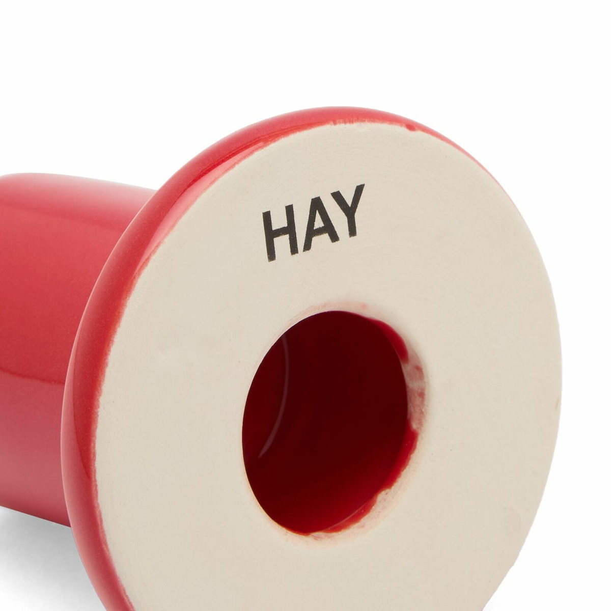 HAY Tube Candleholder - Small in Red 