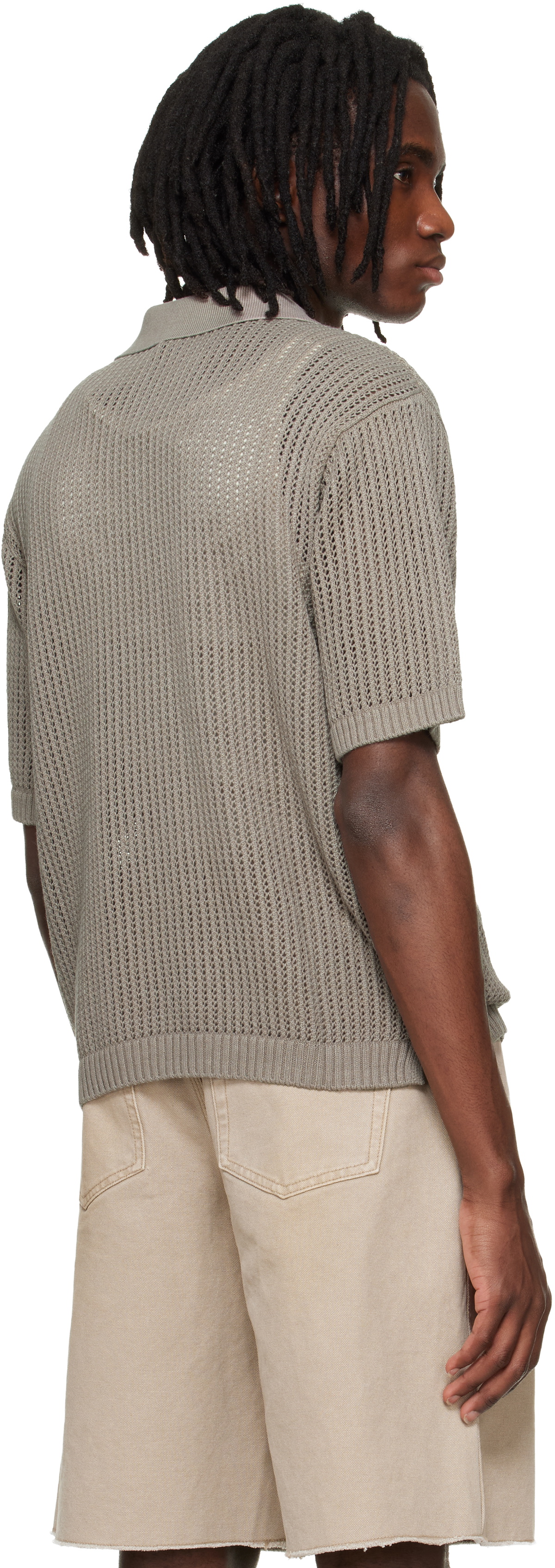 Represent Taupe Beverly Knit Polo
