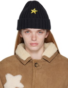 Sky High Farm Workwear Black Star Beanie