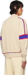 Gimaguas Beige Pedro Zip Up Sweater