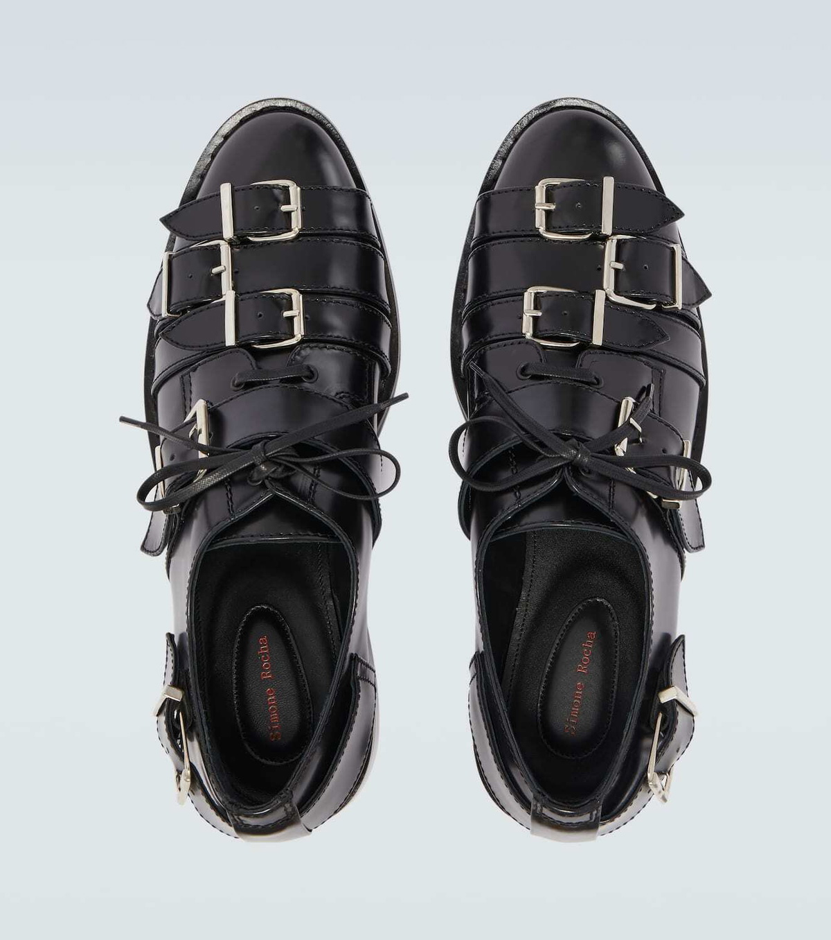 Simone Rocha Buckle-detail leather brogues