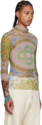 Casablanca Multicolor Mosaics Greques Long Sleeve T-Shirt