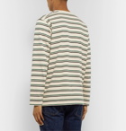 Universal Works - Striped Cotton-Jersey T-Shirt - Cream