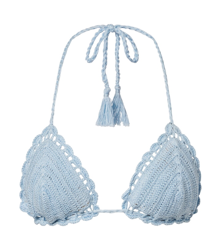 Photo: Anna Kosturova Crochet cotton bikini top