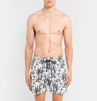 Vilebrequin - Moorea Mid-Length Printed Swim Shorts - Men - White