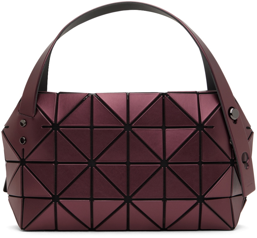 BAO BAO ISSEY MIYAKE Burgundy Small Boston Bag Bao Bao Issey Miyake